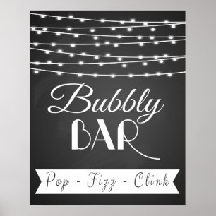 Pôster "Impressão personalizado do quadro do bar
