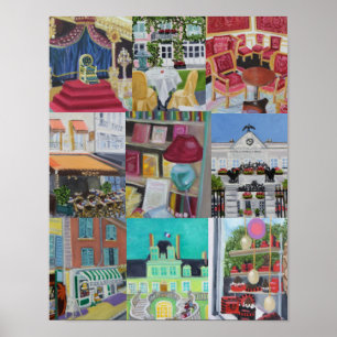 Pôster Impressão/poster da colagem de Fontainebleau