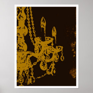 Poster Impressão/poster do ~ do encanto do candelabro
