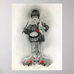 Pôster Impressão/poster pequenos do menino do baterista