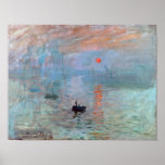 Poster Impressão, Sunrise, Claude Monet, 1872<br><div class="desc">Oscar-Claude Monet (14 de novembro de 1840 - 5 de dezembro de 1926) era pintor francês, fundador da pintura impressionista francesa e o praticante mais consistente e prolífico da filosofia do movimento de expressar as suas percepções antes da natureza, especialmente quando aplicada à pintura da paisagem aérea. O termo "Impressionismo"...</div>