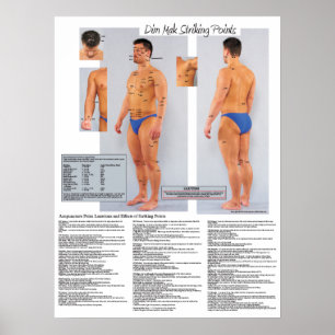 Poster impressionante 18 x 24 dos pontos da morte