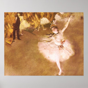 Pôster Impressionante do balé Degas Star