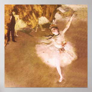 Poster Impressionante do balé Degas Star