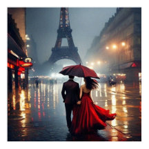 Impressionismo França Torre Eiffel e Casal