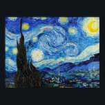Poster Impressionismo Vincent Van Gogh Starry Night<br><div class="desc">Impressionismo Vincent Van Gogh Starry Night Significando Famoso Design de Artes Visuais apresenta um excelente exemplo de expressão trabalho de arte. Este Impressionismo Vincent Van Gogh Starry Night Significando Famoso Design de Artes Visuais reflete a essência do artista e o período de tempo criado. Perfeito para entusiastas da arte de...</div>