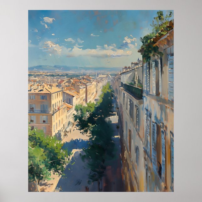 Poster Impressionist image of Mompellier around 1906 (Frente)