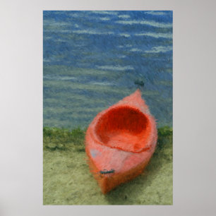 Pôster Impressionist Kayak Print