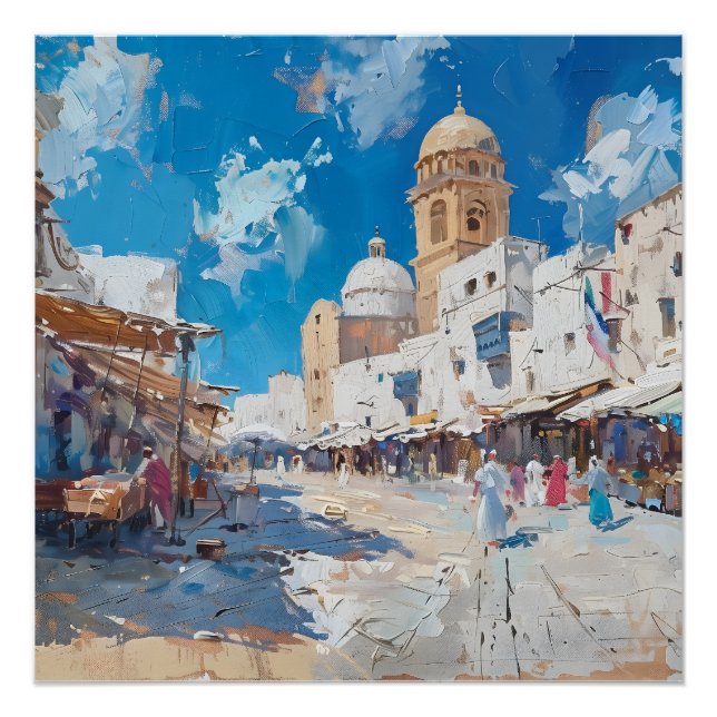 Pôster Impressionist picture of Tunesia (Frente)