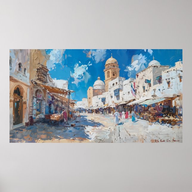 Poster Impressionist picture of Tunesia (Frente)