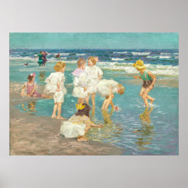 Poster Impressionista Impressionista de Praia Vintage