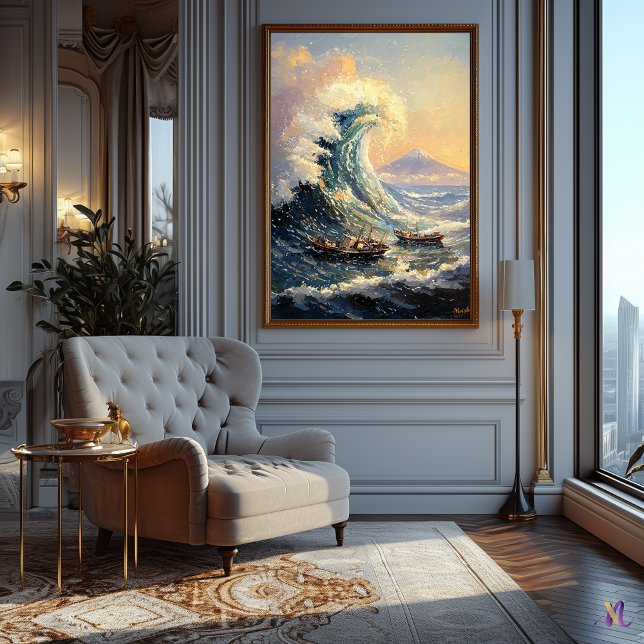 Poster Impressionista - Onda de Excelente Inspirada (Criador carregado)