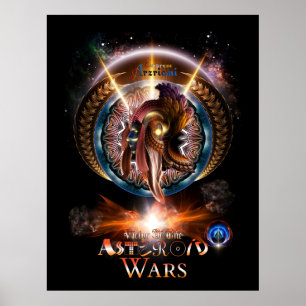 Poster Imprimir Arzriani Art Nouveau Retrato Fractal