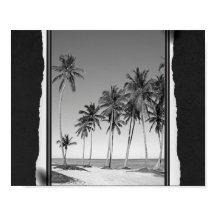 Imprimível a Arte Tropical Preta e Branca