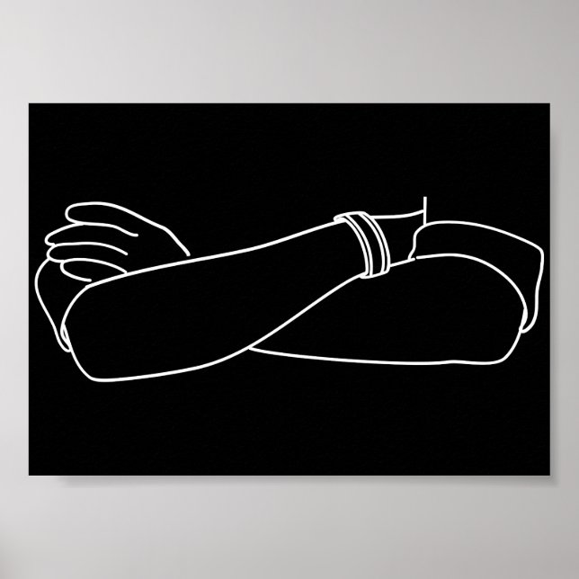 Poster Imune a Sugestões à Atitude Cruzada dos Braços (Frente)