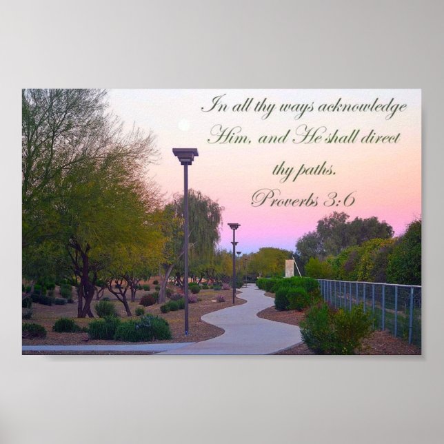 Poster In all thy ways acknowledge Him! (Frente)