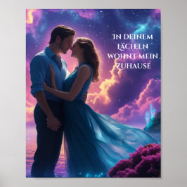 Poster In deinem Lächeln wohnt mein Zuhause