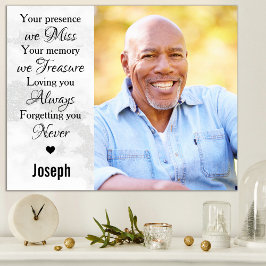 Poster In Loving Memory Remembrance Memorial Photo