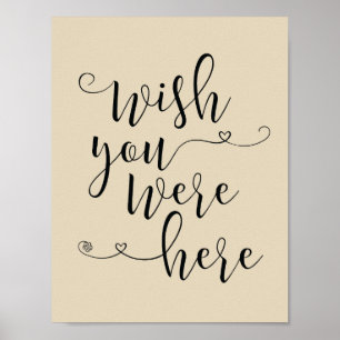 Pôster In loving memory sign - wish you were here (v2)