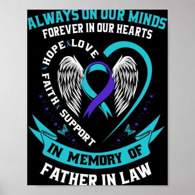 Poster In Memory Of My Father In Law Suicide Awareness Pr (Frente)