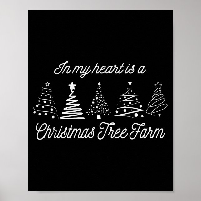 Poster In My Heart Is A Christmas Tree Farm, Funny Christ (Frente)