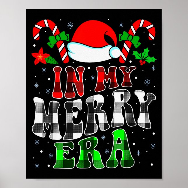 Poster In My Merry Era Family Matching Cute Groovy Merry  (Frente)