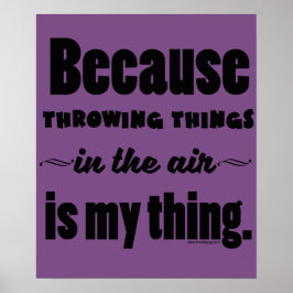 Pôster In the Air- Shot Put Discus Javelin Hammer Gift