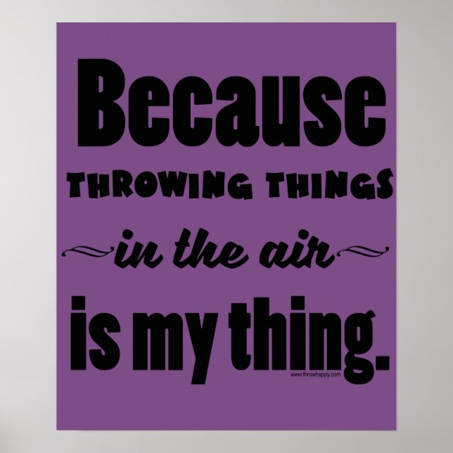 Pôster In the Air- Shot Put Discus Javelin Hammer Gift (Frente)