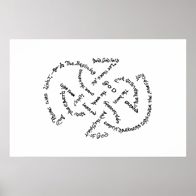 Pôster In The Begining God... (Frente)