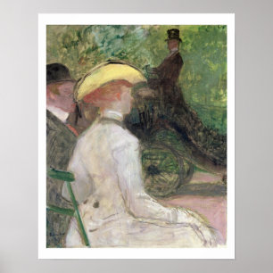 Poster In the Bois de Boulogne, 1901 (oil on canvas)