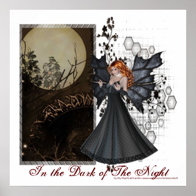 Pôster In the Dark of the Night Series - Fantasy Print (Frente)