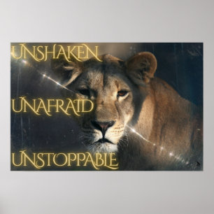 Poster Inabalável. Sem medo. Imparável.
