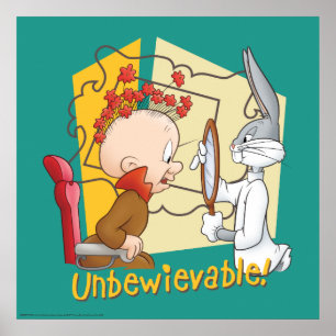 Poster "Inacreditável" Barbeiro BUGS BUNNY™ & Elmer Fudd