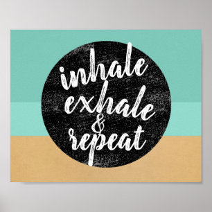 Poster inalar a palavra citar a arte da parede motivacion