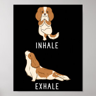 Poster Inalar Exalar Cavalier King Charles Spaniel Engraç