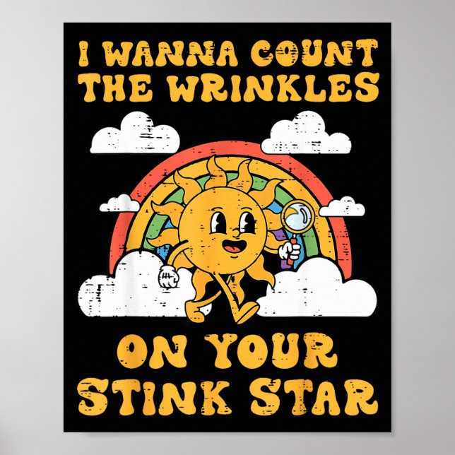 Poster Inappropriate I W Count Wrinkles Funny Humor Men W (Frente)