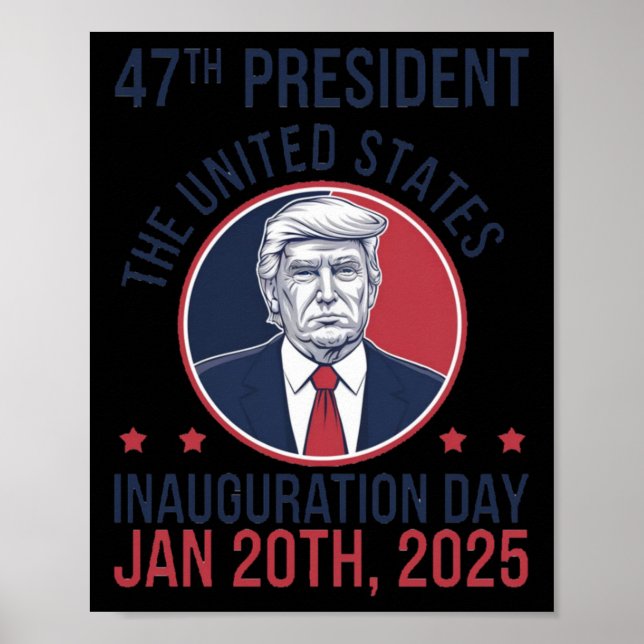 Poster Inauguração 2025 Trump (Frente)