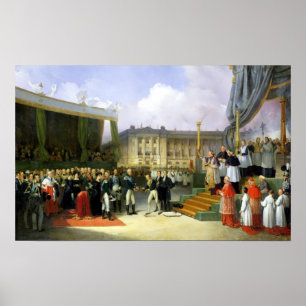 Pôster Inauguração de um monumento na memória Louis XV