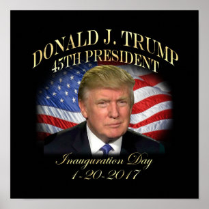 Poster Inauguração do presidente Donald Trump