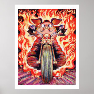 Poster incendiado dos grandes varrões