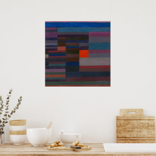 Poster Incêndio à noite por Paul Klee