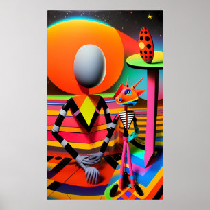 Poster Incêndio em um amigo imaginário debaixo da mesa