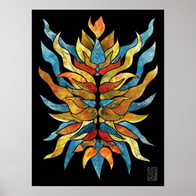 Poster Incêndio interno (Frente)