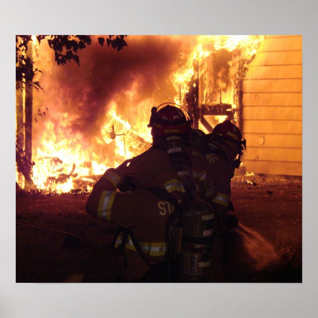 Pôster Incêndio na estrutura (Frente)