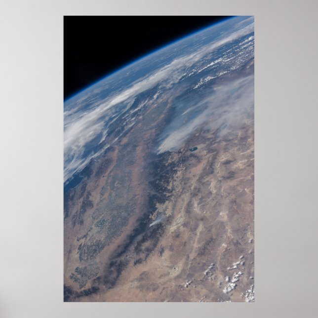 Poster Incêndio No Parque Nacional De Yosemite E Na Flore (Frente)