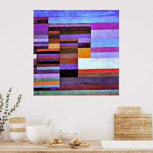 Poster Incêndio, trabalho de arte por Paul Klee,