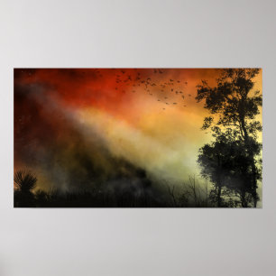 Poster Incêndio violento