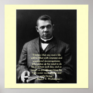 Poster Incentivo a Booker T. Washington