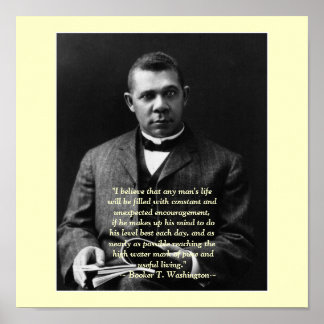 Poster Incentivo a Booker T. Washington