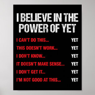 Poster Incentivo Acredita No Poder Da Motivação
